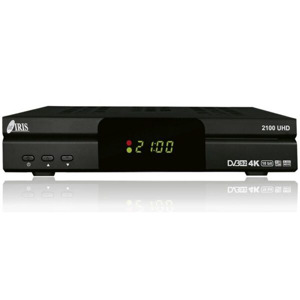 IRIS 2100 4K SAT (S2) Satellite Receiver, 4K FULL HD, H.265, integrated Wi-Fi. 1 USB, 1 RCA, Ethernet - Image 3